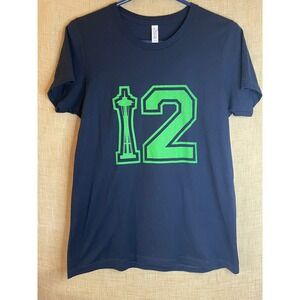 Alstyle Seattle Seahawks 12th Man Graphic Tee T-Shirt Women's Large‎